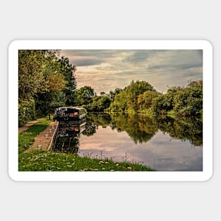 Reflections at Midgham Lock Sticker